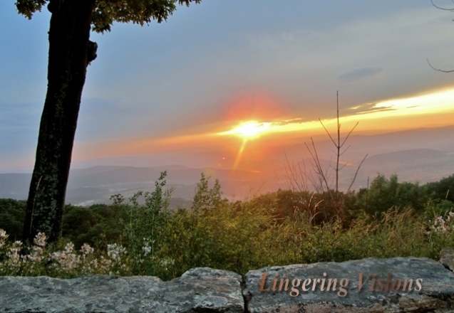 Sunset in July on Skyline Drive