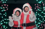My friend Kathy and I as Santa and Mrs. Claus