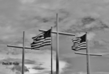 Flags and Crosses in BnW