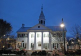 Historic County Courthouse in Christmas Lights